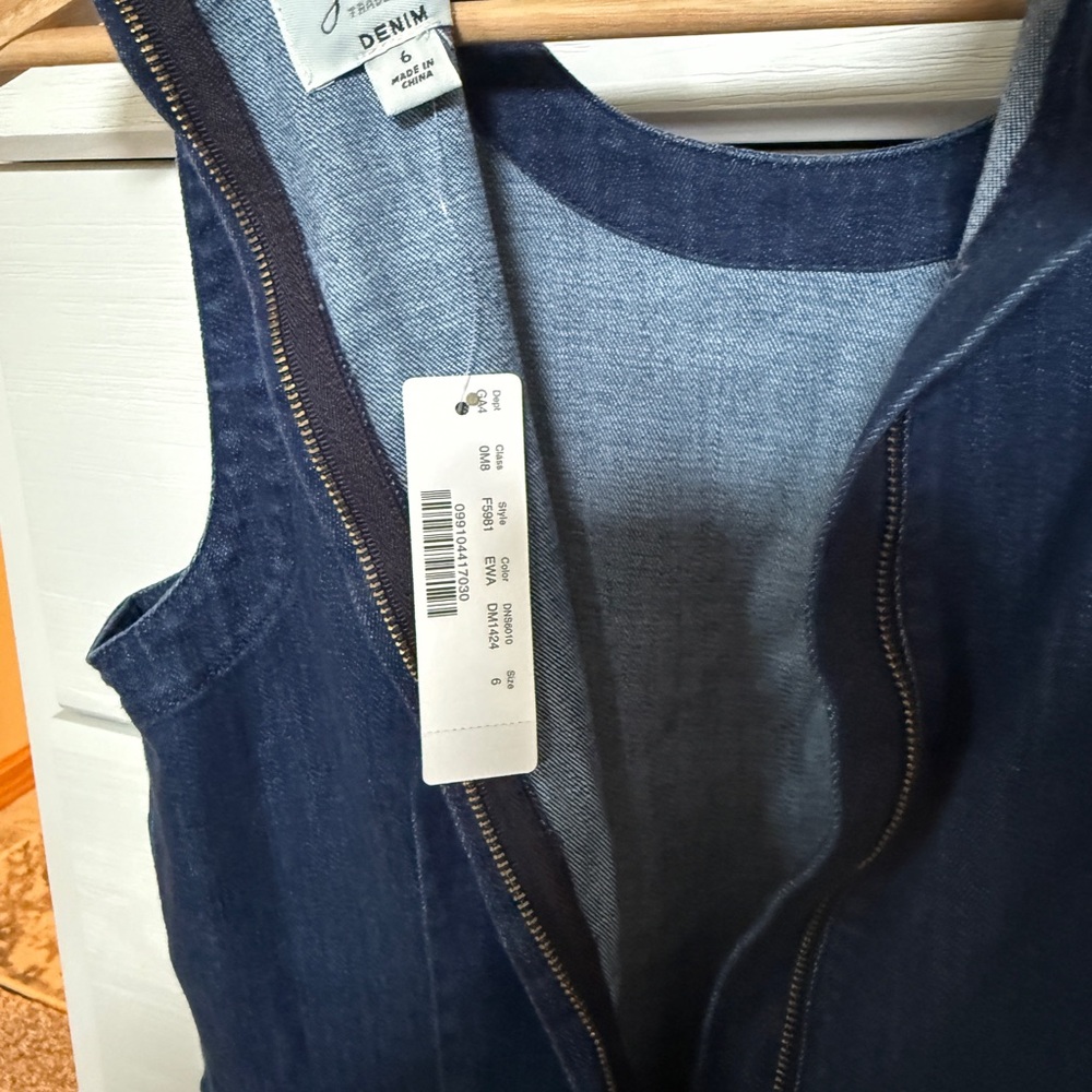 Dark Blue Denim shift dress